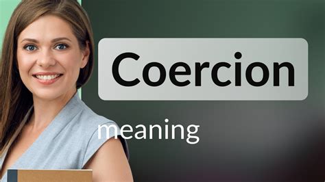 coercion meaning in tagalog